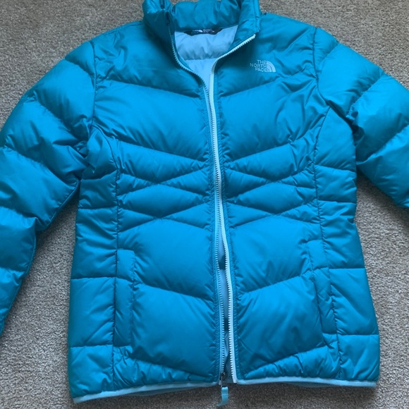 Girls XL north face 550 puffer jacket (never worn) - Picture 2 of 10